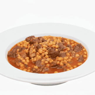 Cheek Meat and Beef Cubes with Chickpeas