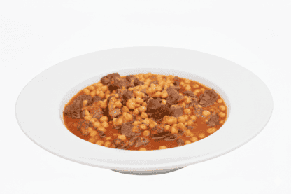 Cheek Meat and Beef Cubes with Chickpeas